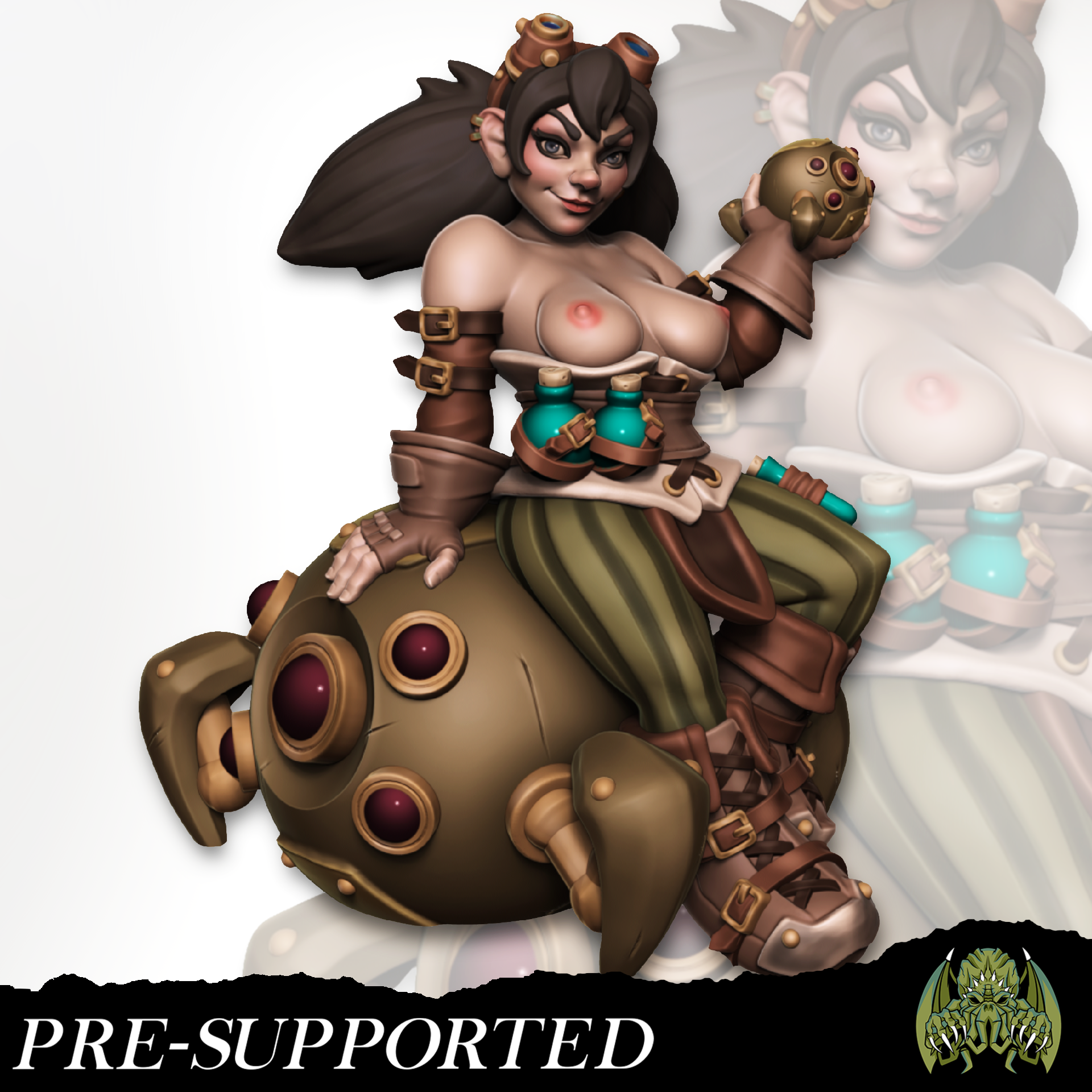 [NSFW] Mizzy The Artificer [PRE-SUPPORTED] Female Dwarf Halfling